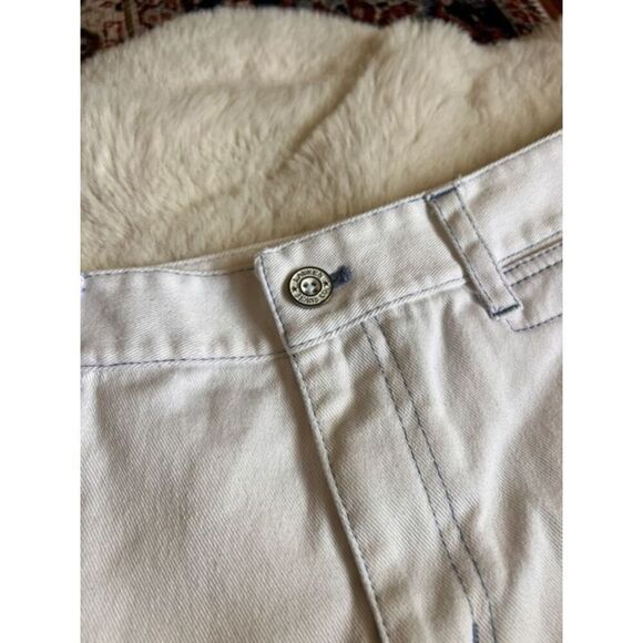 Vintage 90s Ralph Lauren Jeans Co. White Jean Denim Shorts Size 8 - Picture 3 of 7